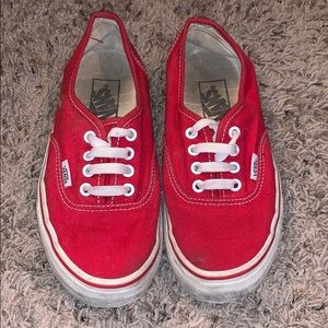 Unisex red vans
